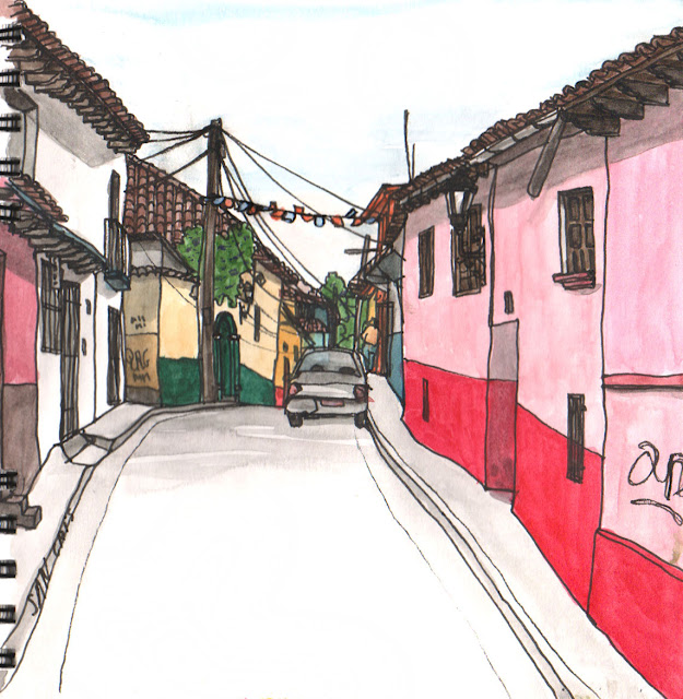 Arquitectura vernácula de Chiapas, México - Urban Sketchers